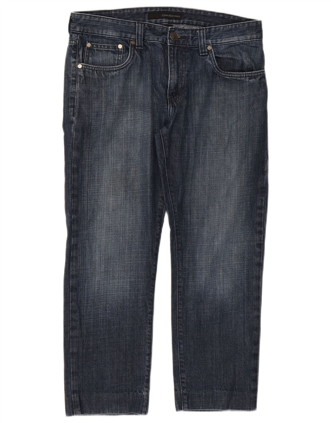 CALVIN KLEIN Damen Crop Skinny Jeans W33 L26 Blau