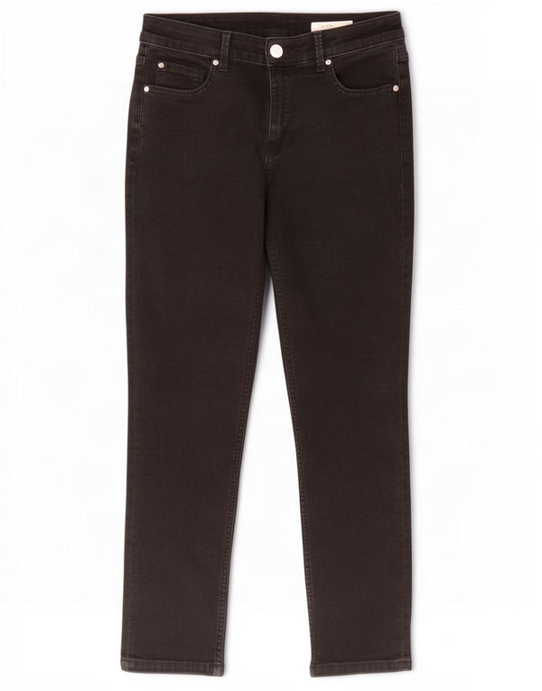 Marks & Spencer Damen The Lily Crop Slim Jeans UK 12 Meium W30 L25 Schwarz
