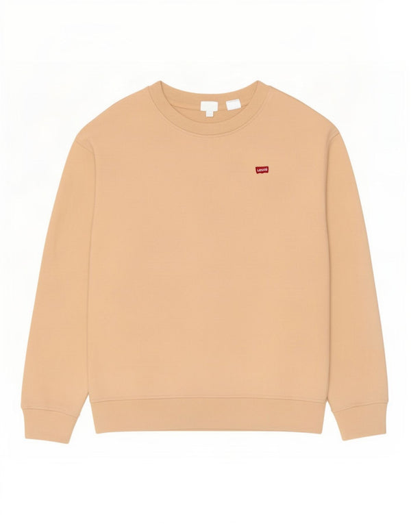 Levi's Damen-Sweatshirt in Übergröße, Größe S, Beige, Baumwolle, UK 10