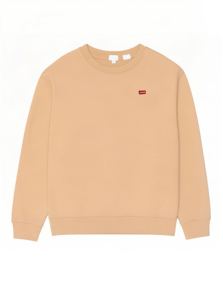 Levi's Damen-Sweatshirt in Übergröße, Größe S, Beige, Baumwolle, UK 10