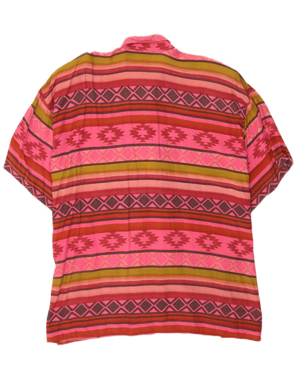 Max&Co. Damen Kurzarmhemd UK 12 Medium Mehrfarbig Geometrisch
