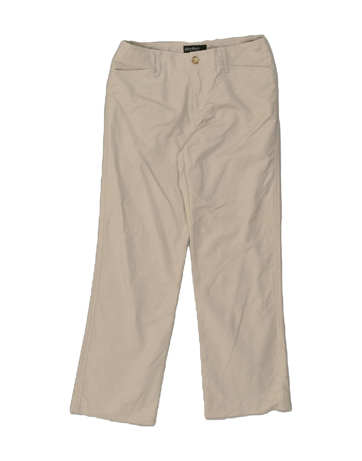 EDDIE BAUER Womens Mercer Fit Casual Trousers US 4 Small W30 L28 Beige | Vintage Eddie Bauer | Thrift | Second-Hand Eddie Bauer | Used Clothing | Messina Hembry 