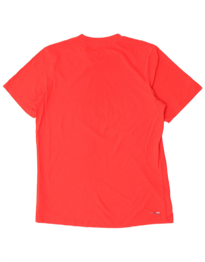 Adidas Herren T-Shirt Top Mittelrote Baumwolle