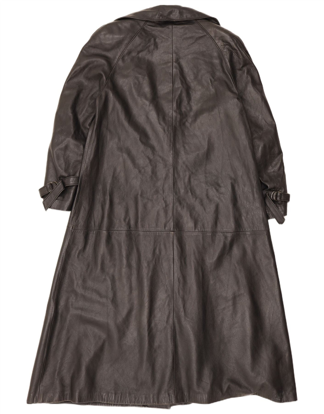 Sacip Damen Ledermantel IT 42 Medium Schwarz