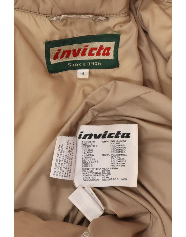 Invicta Damen Wattierter Mantel UK 14 Medium Beige Polyamid