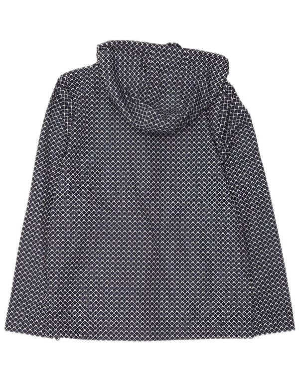 Crew Clothing Damen-Regenjacke mit Kapuze, UK 10, Größe S, Marineblau, geometrisch