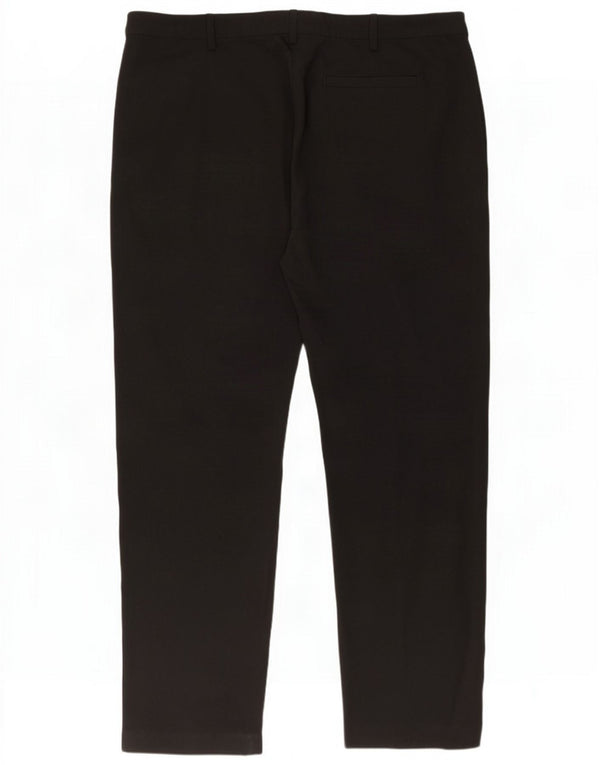 Marks & Spencer Damen Normale Freizeithose UK 16 Large W34 L29 Schwarz