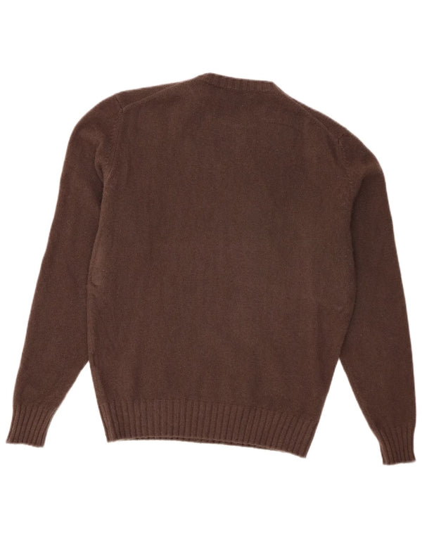 Filippo De Laurentiis Herren Pullover mit Rundhalsausschnitt IT 50 Mittelbraun