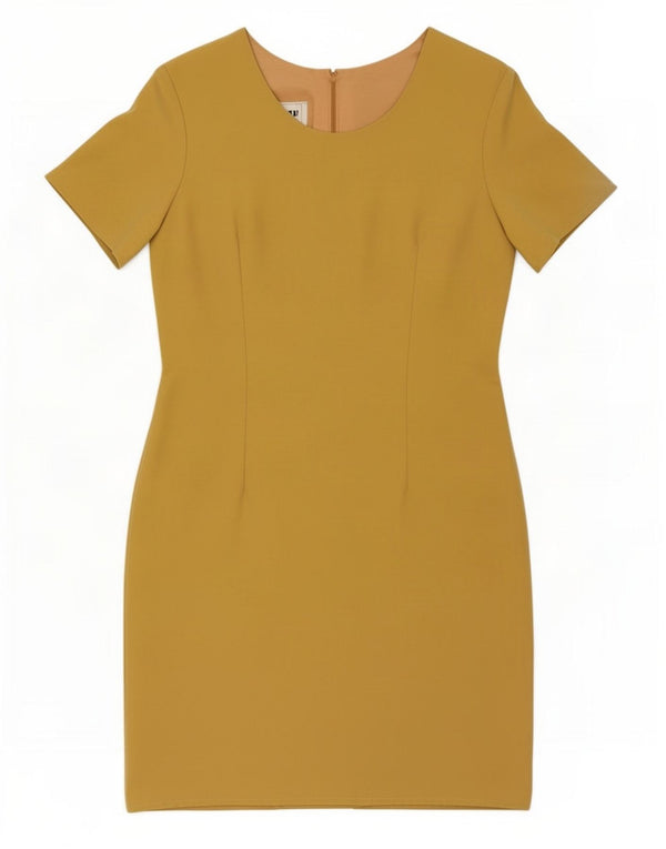 Sasha Damen Etuikleid UK 14 Large Gelb Polyester