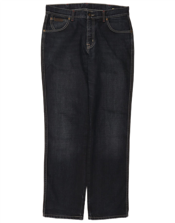 Wrangler Herren Texas Straight Jeans W35 L32 Marineblau Baumwolle