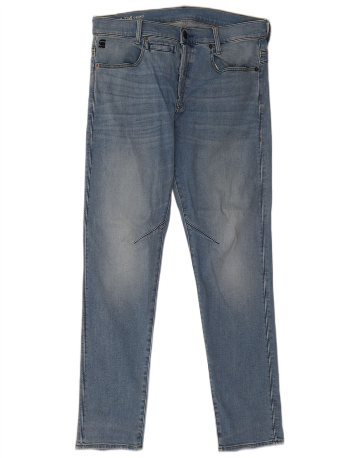 G-Star Herren Slim Jeans W32 L32 Blaue Baumwolle