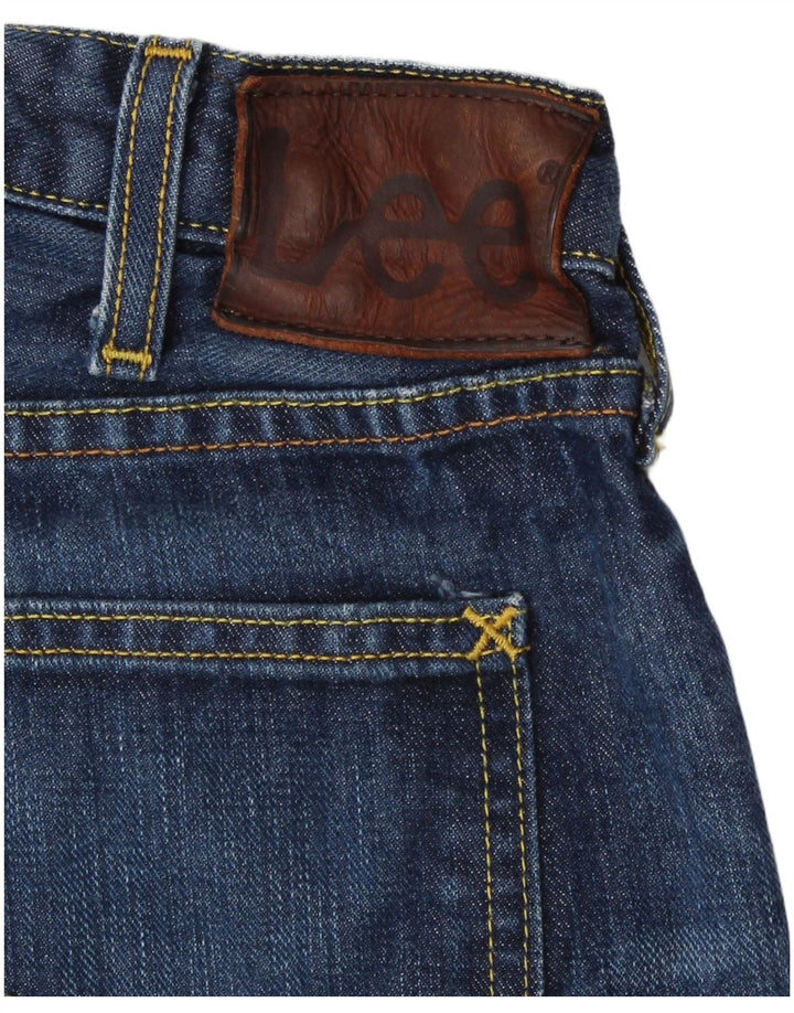 Lee Herren Blake Straight Jeans W34 L32 Blaue Baumwolle