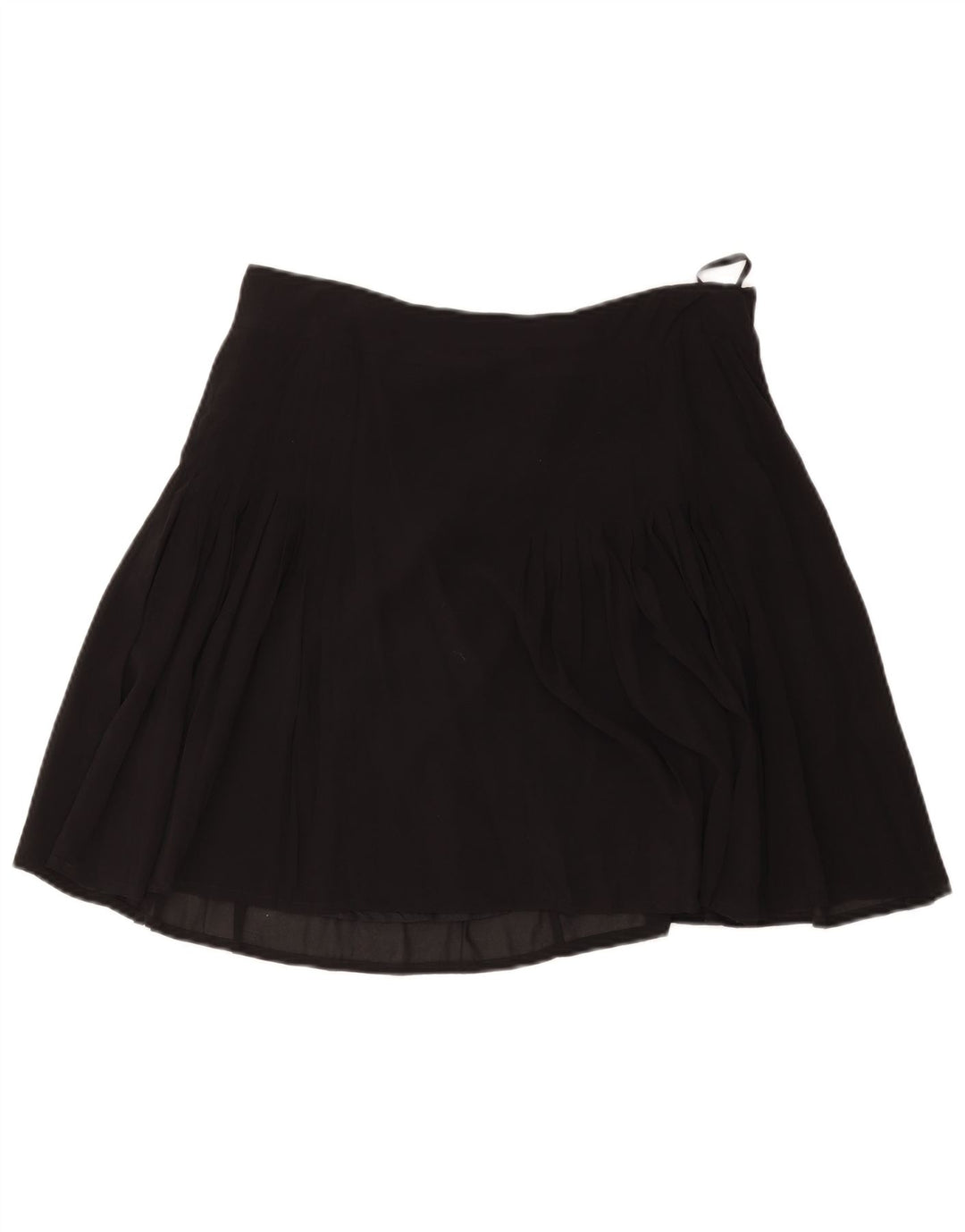 Blunauta Damen Minirock IT 46 Large W36 Schwarze Seide