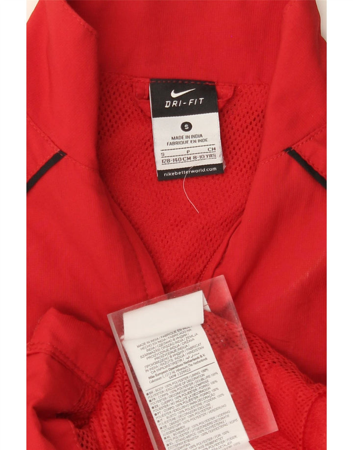 NIKE Dri-Fit-Trainingsanzug für Jungen, Jacke, 8–9 Jahre, Größe S, rot, Polyester