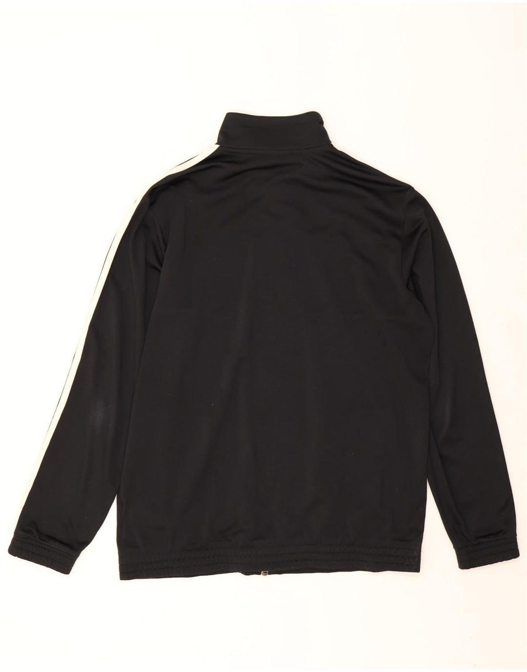 Adidas Herren-Trainingsanzugoberteil, UK-Größe 42/44, großes schwarzes Colourblock-Polyester