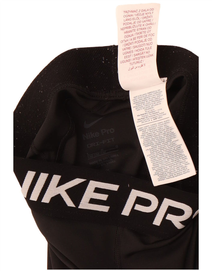 Nike Dri Fit Grafik-Leggings für Mädchen, 12–13 Jahre, Größe L, Schwarz, Polyester
