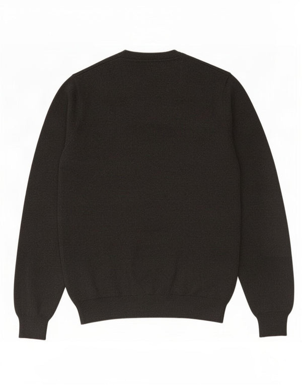 Marks & Spencer Mens Regular Fit V-Neck Jumper Sweater Small Grey