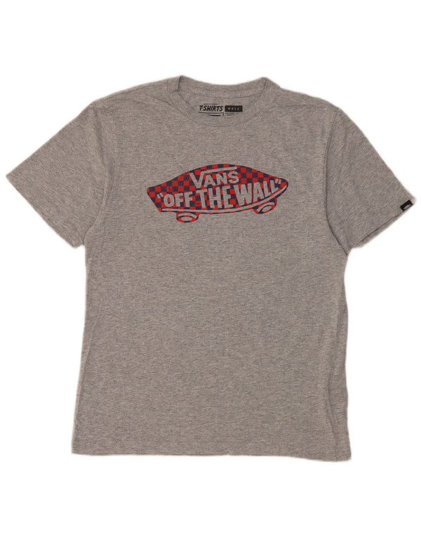 Vans Grafik-T-Shirt für Jungen, 12–13 Jahre, Größe L, Grau, Baumwolle