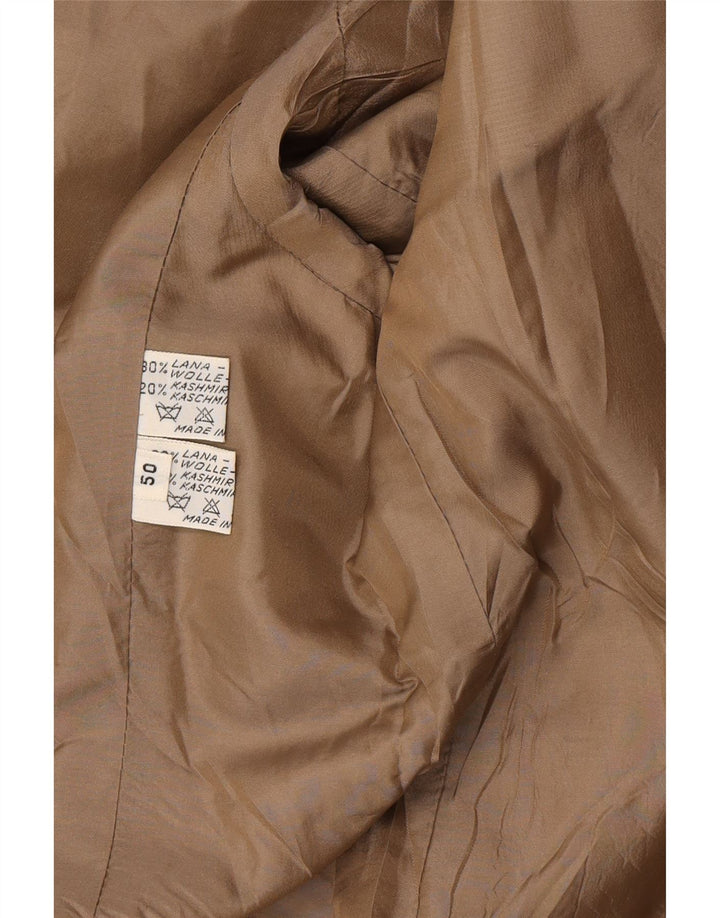 Herno Donna Damen 2-Knopf-Blazerjacke IT 50 XL Braune Hahnentrittwolle