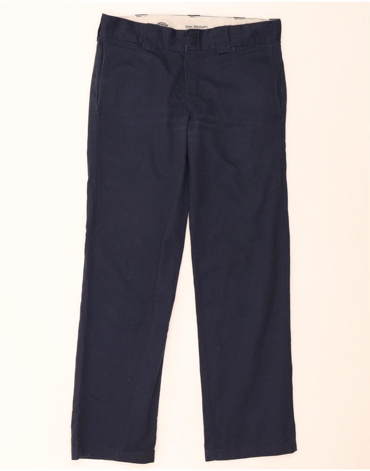 DICKIES Slim Straight Chino-Hose für Herren, W31, L32, Marineblau, Polyester