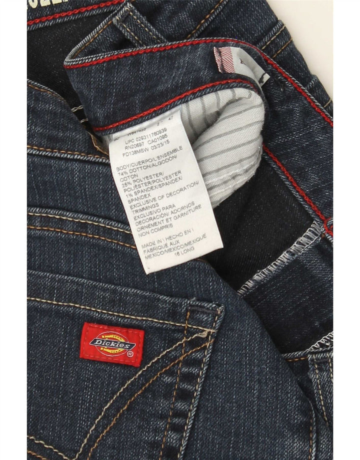 Dickies Damen Bootcut-Jeans US 16 2XL W36 L33 Blaue Baumwolle
