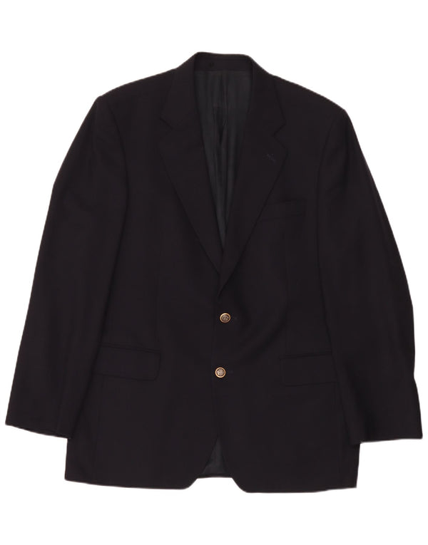 Magee Herren-Blazer mit 2 Knöpfen, UK 42, XL, Marineblau, Schurwolle
