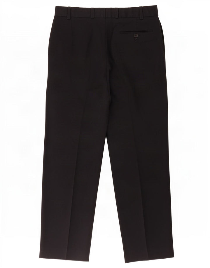 Marks & Spencer Herren-Anzughose mit Pegged-Anzug, W36 L31, marineblaues Polyester
