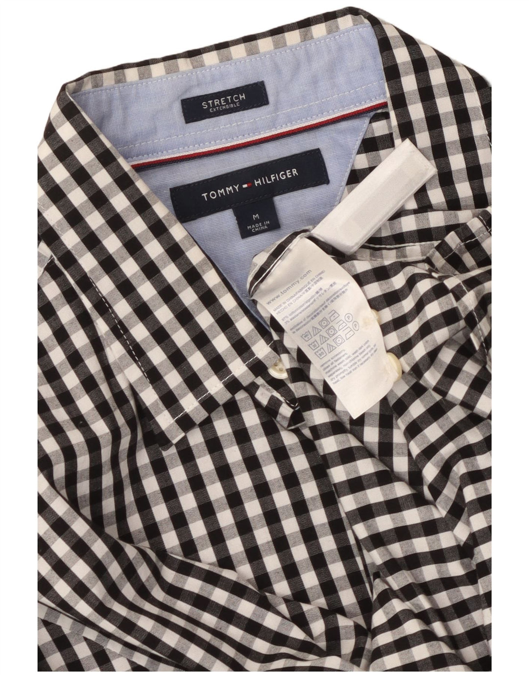 TOMMY HILFIGER Herrenhemd Medium Black Gingham Cotton