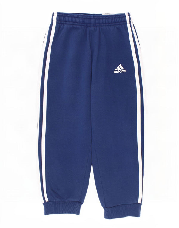 Adidas Jungen-Trainingshose, Jogginghose, 3–4 Jahre, blaue Baumwolle