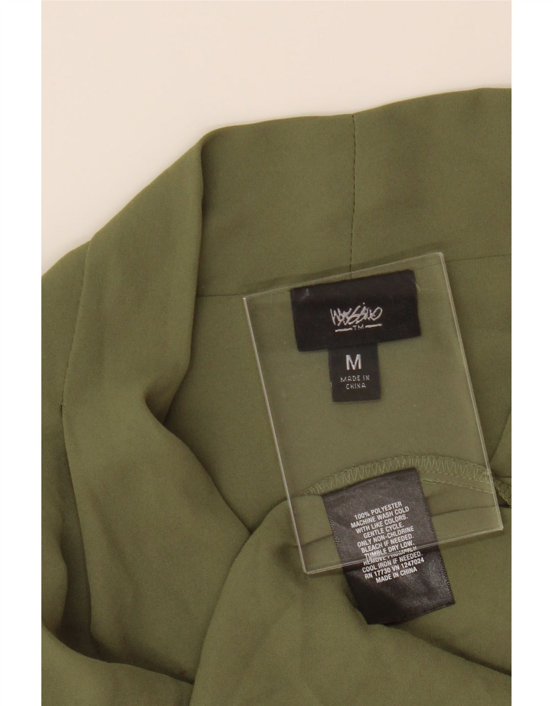 MOSSIMO Womens 3/4 Sleeve Pullover Shirt UK 14 Medium Green Polyester Vintage Mossimo and Second-Hand Mossimo from Messina Hembry 