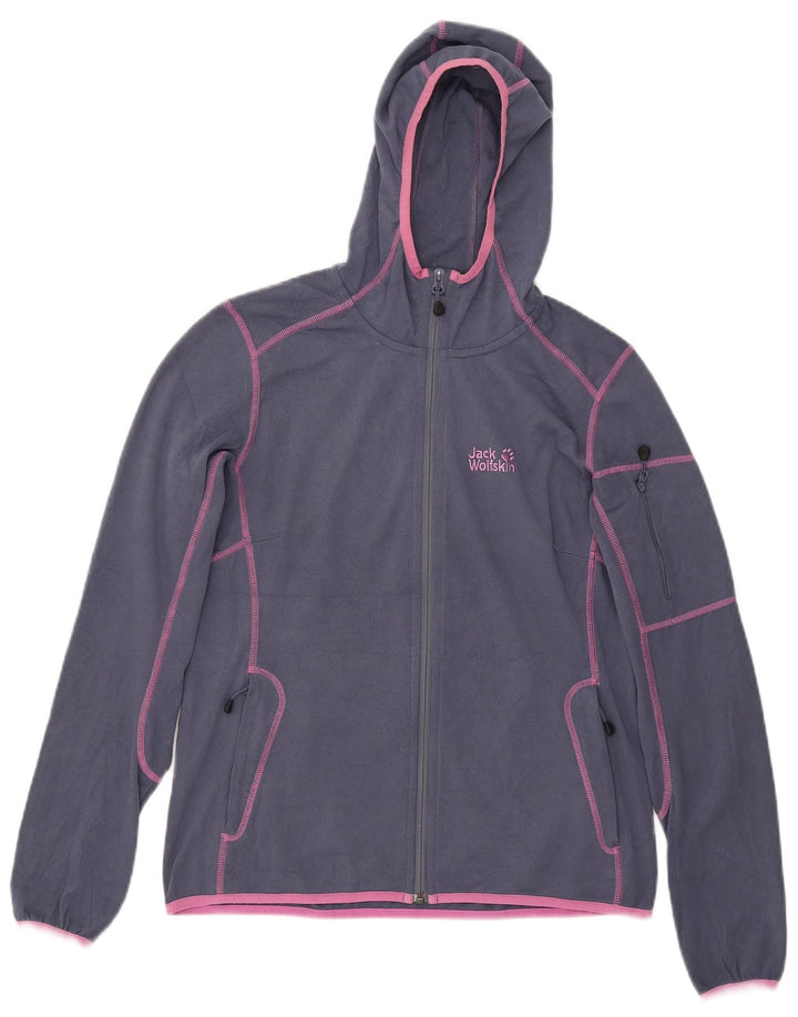 Jack Wolfskin Damen-Trainingsanzug mit Kapuze, Jacke, UK 12/14, Mittelblau