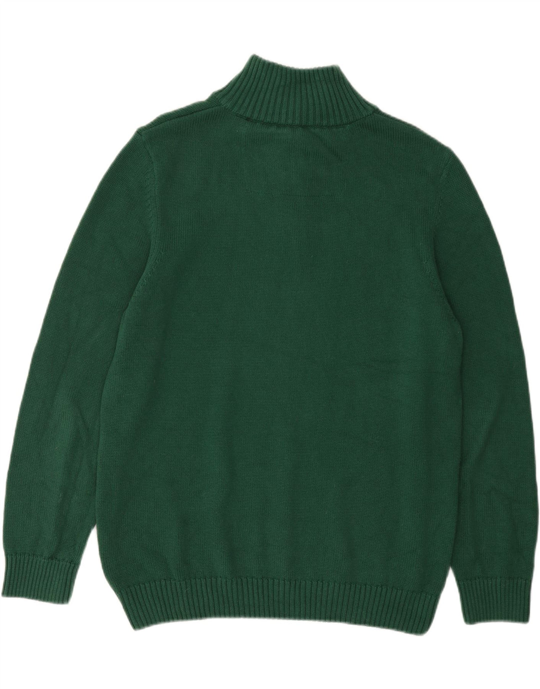 SUPERDRY Herren-Pullover mit Reißverschluss am Hals, 2XL, grüne Baumwolle