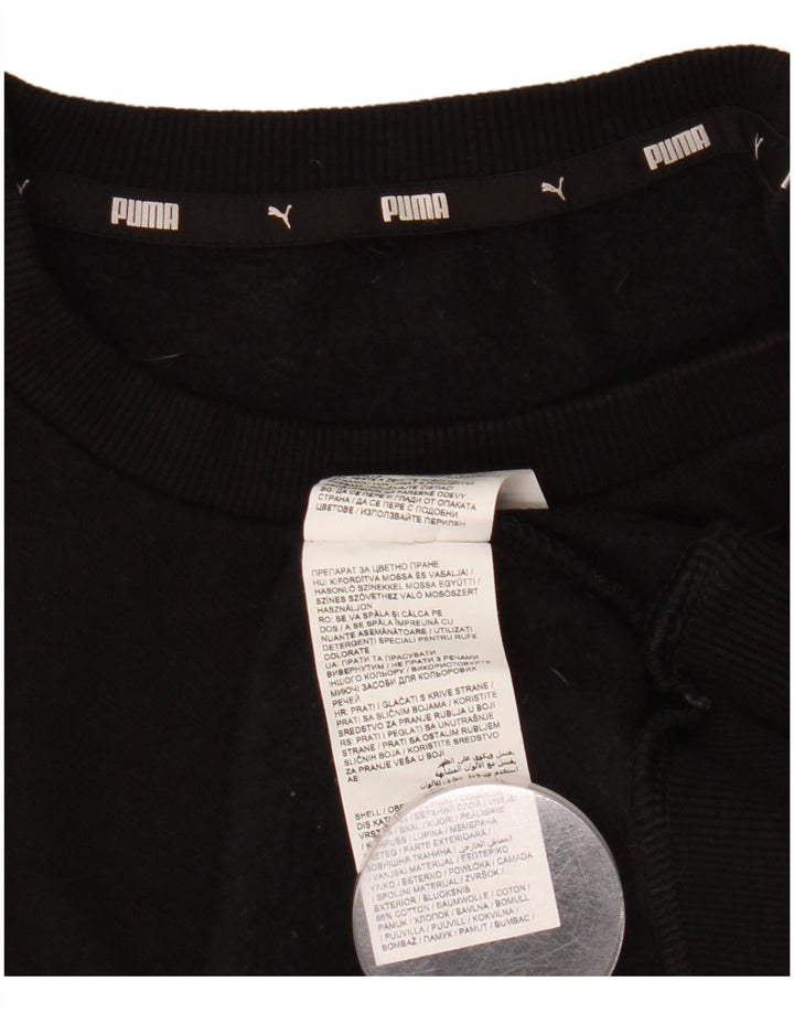 Puma Herren Grafik-Sweatshirt-Pullover, klein, schwarze Baumwolle