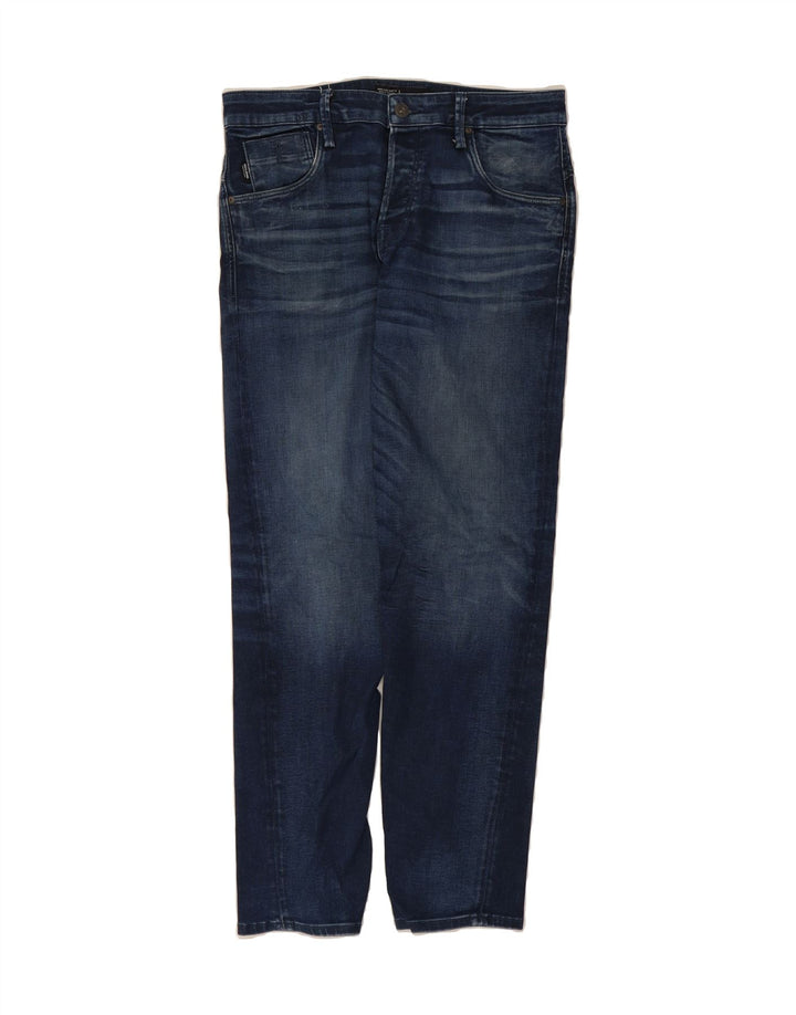 JACK & JONES Mens Slim Jeans W32 L32 Blue Cotton Vintage Jack & Jones and Second-Hand Jack & Jones from Messina Hembry 