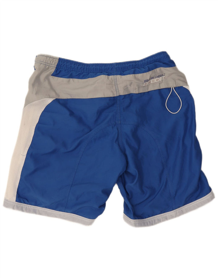 Animal Herren-Badeshorts mit Grafik, groß, blaues Farbblock-Polyester