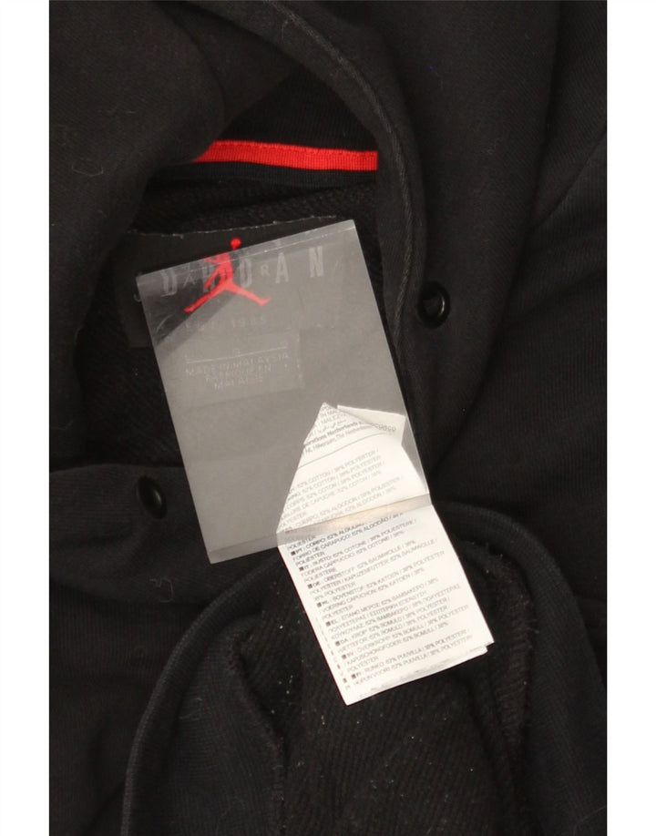 JORDAN Herren-Kapuzenpullover mit Grafik, groß, aus schwarzer Baumwolle