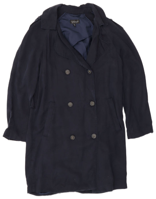 Topshop Damen-Trenchcoat in Übergröße, Gr. 6, XS, Marineblau, Lyocell