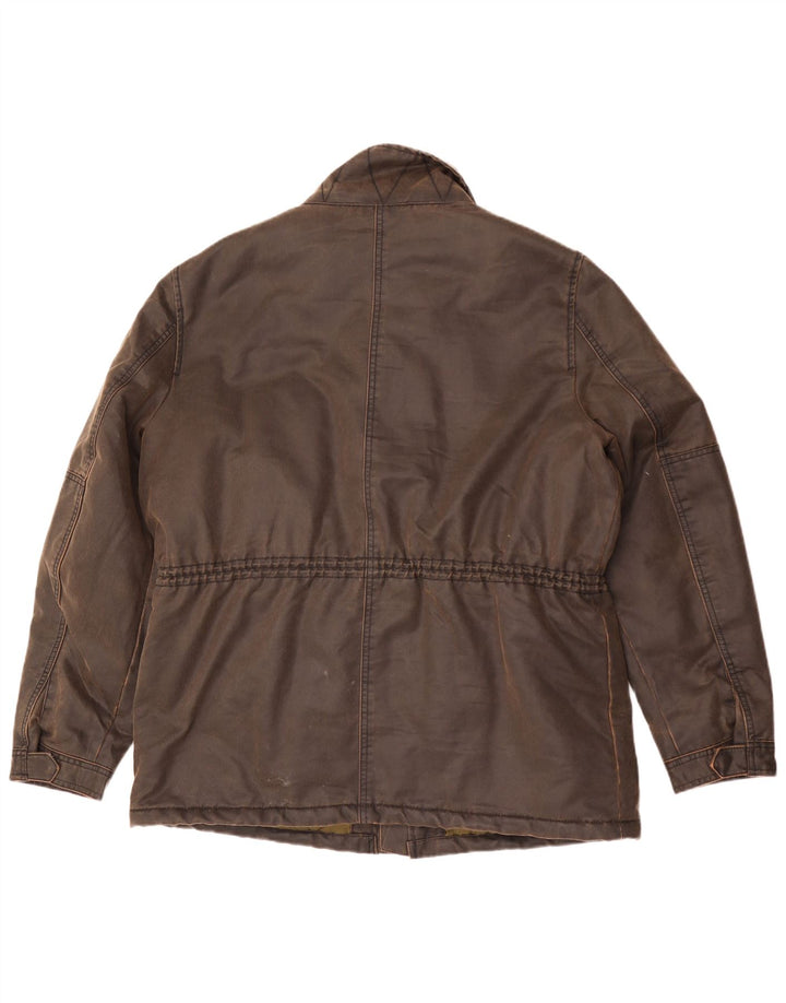 Marks & Spencer Herrenjacke aus gewachster Baumwolle, UK 42 XL, Braun