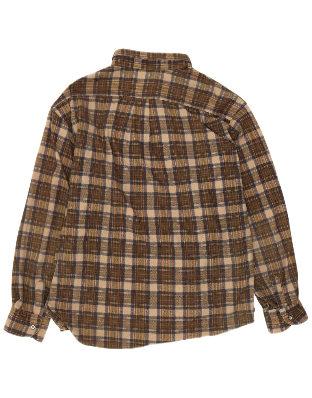 Aesse Herren Flanellhemd XL Braun kariert