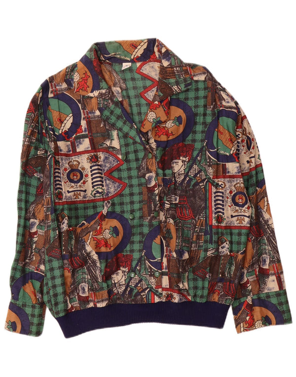 Tru Womens Graphic Langarm-Blusenoberteil EU 40 Medium Mehrfarbig kariert