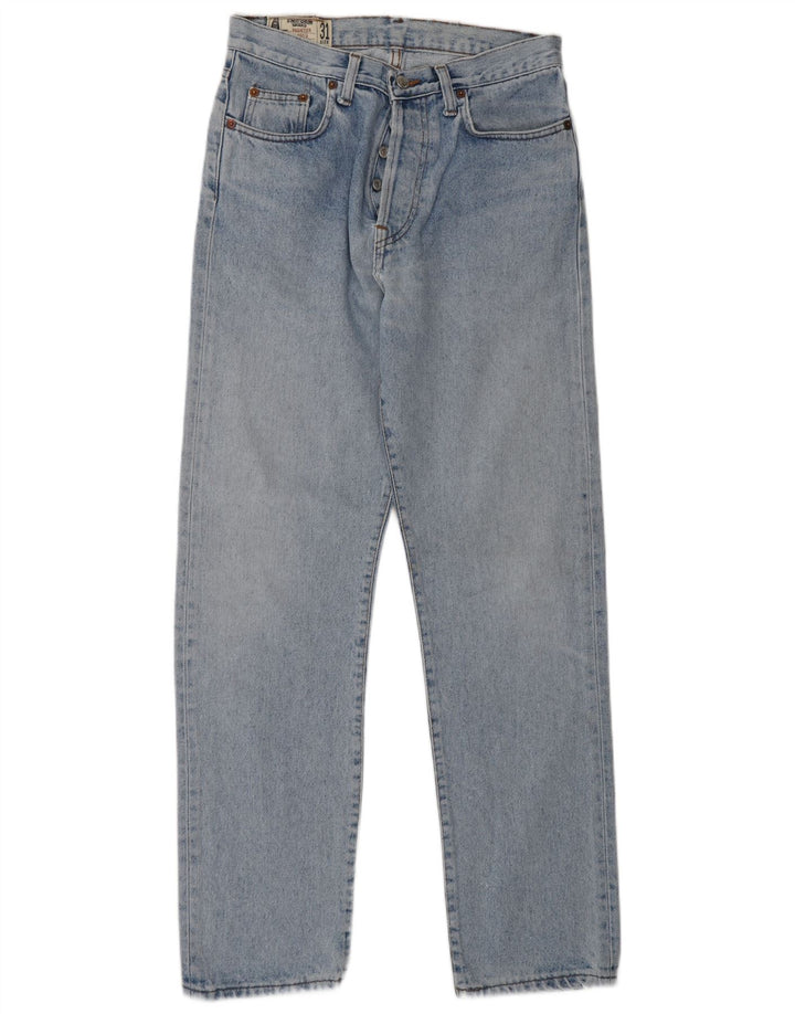 Uniform Herren Straight Jeans W31 L30 Blaue Baumwolle