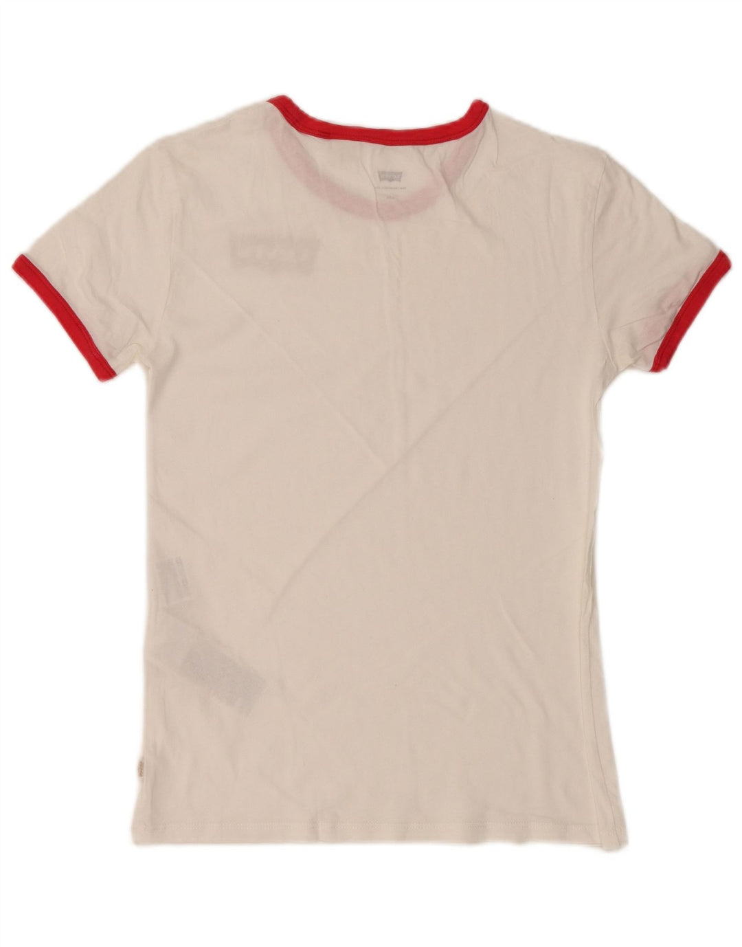 LEVI'S Womens T-Shirt Top UK 2 2XS White Cotton