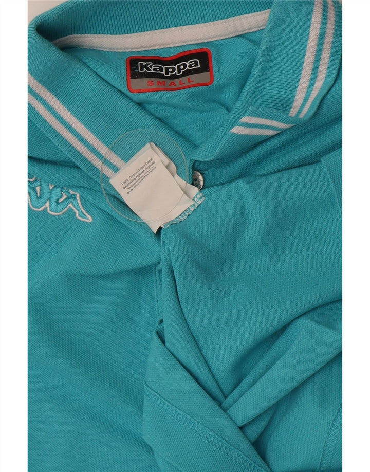 Kappa Herren-Poloshirt, kleine blaue Baumwolle