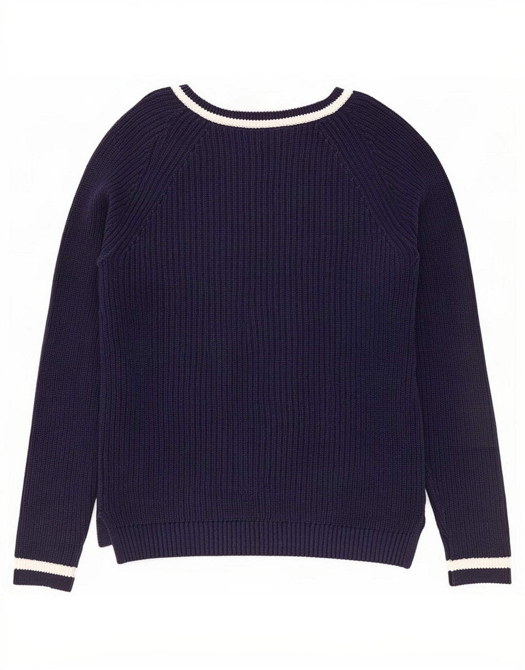 Gap Damen-Pullover mit V-Ausschnitt, Größe S, Marineblau