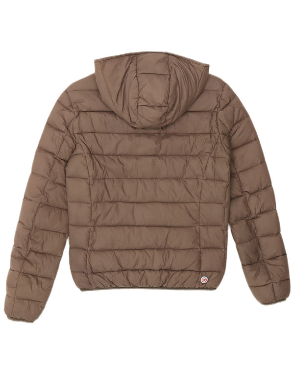 Colmar Damen-Jacke mit Kapuze, gepolstert, EU 40, mittelbraun, Polyester