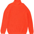 Zara Herren-Pullover mit Rollkragen, XL, rote Baumwolle