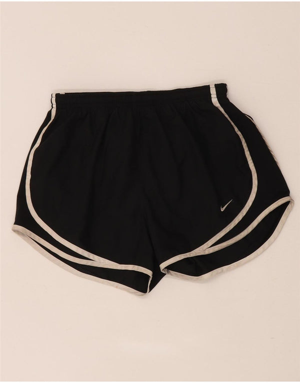Nike Damen Dri Fit Sport Shorts UK 10 Small Schwarz Polyester