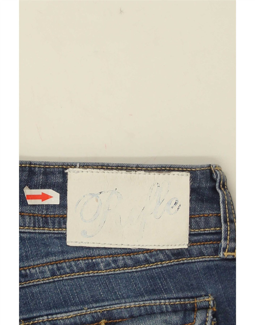 Rifle Damen Slim Jeans W29 L33 Blaue Baumwolle
