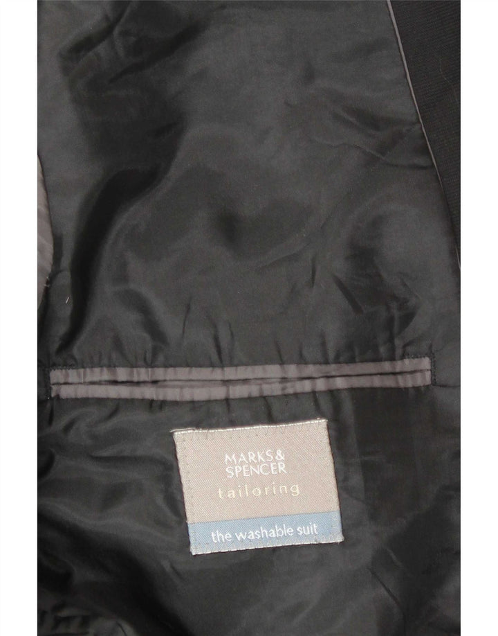 Marks & Spencer Herren-Blazer mit 3 Knöpfen, Gr. 40, Schwarz