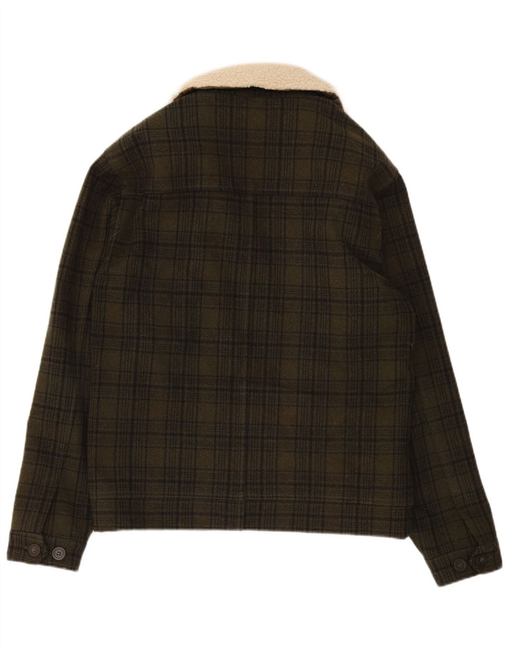 Minimum Herren-Windbreaker-Jacke, Gr. 40, groß, grün kariert